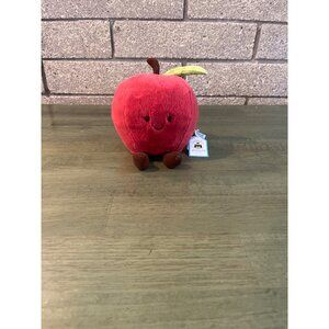 Amuseable Apple Plush Toy By Jellycat - Soft Red Plush With Cute Face & Dangly L